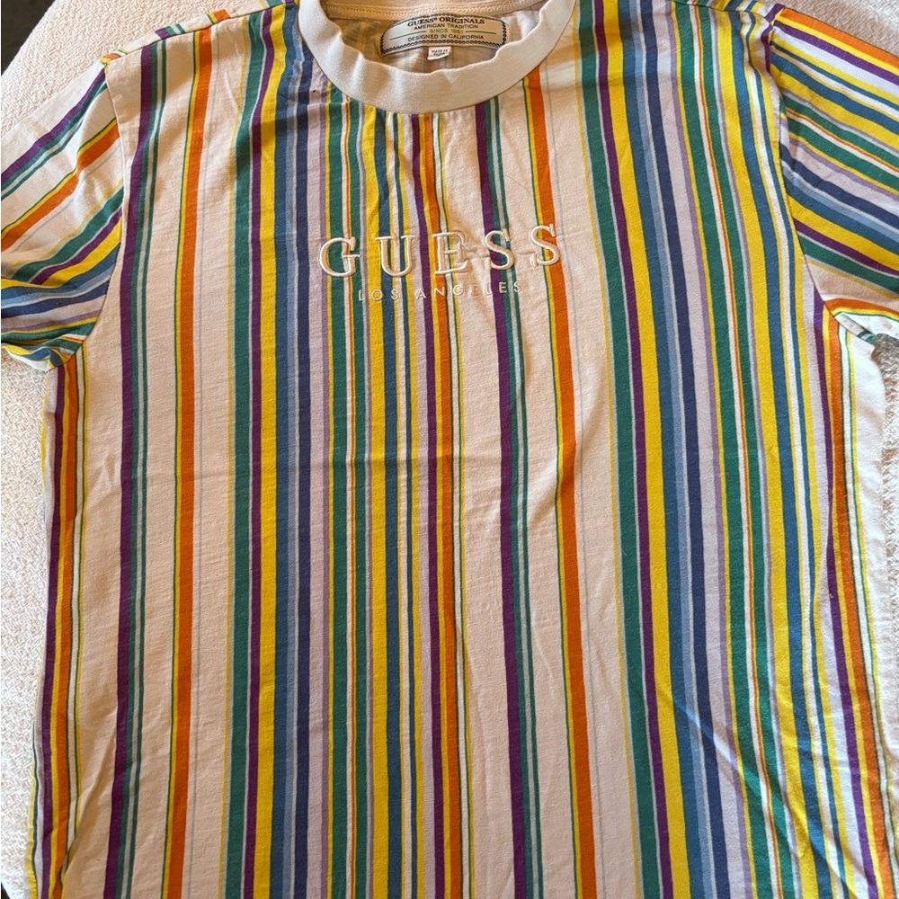 G by Guess Multicolor Striped Tee